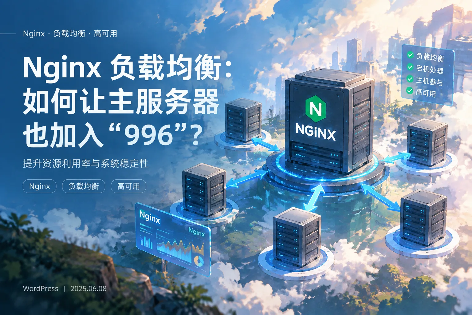 Nginx 负载均衡：如何让主服务器也加入“996”？