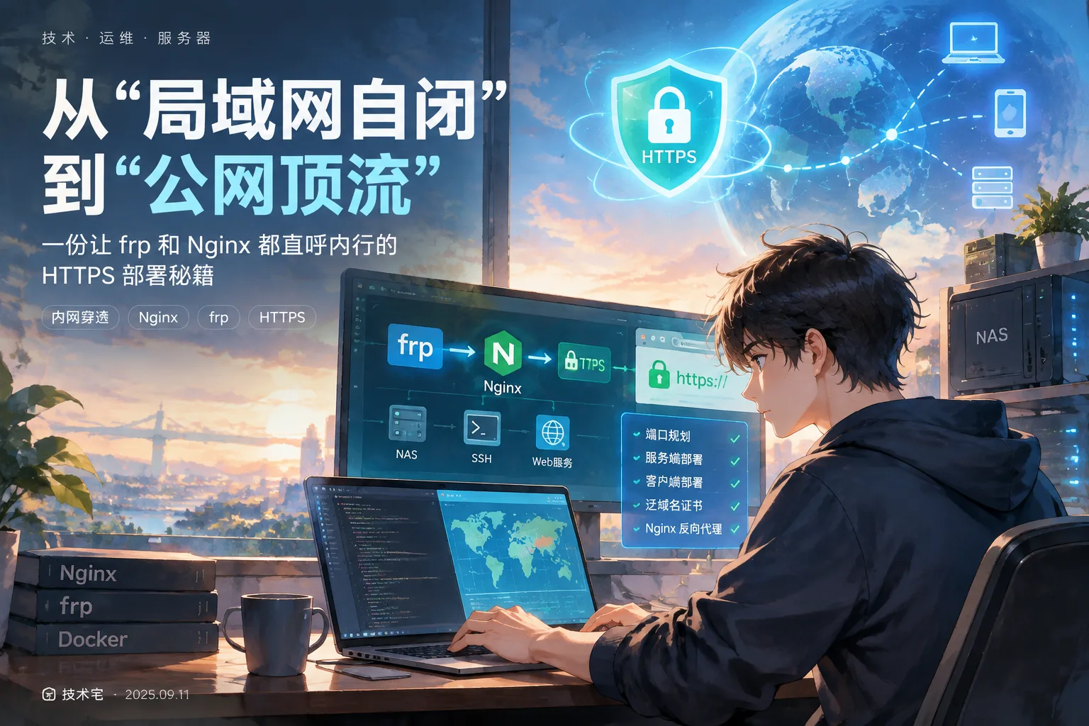 从“局域网自闭”到“公网顶流”：一份让 frp 和 Nginx 都直呼内行的 HTTPS 部署秘籍
